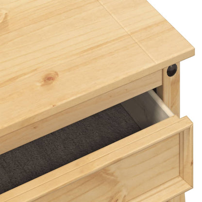 Tavolino Consolle Corona 73x35x73 cm in Legno Massello di Pino - homemem39