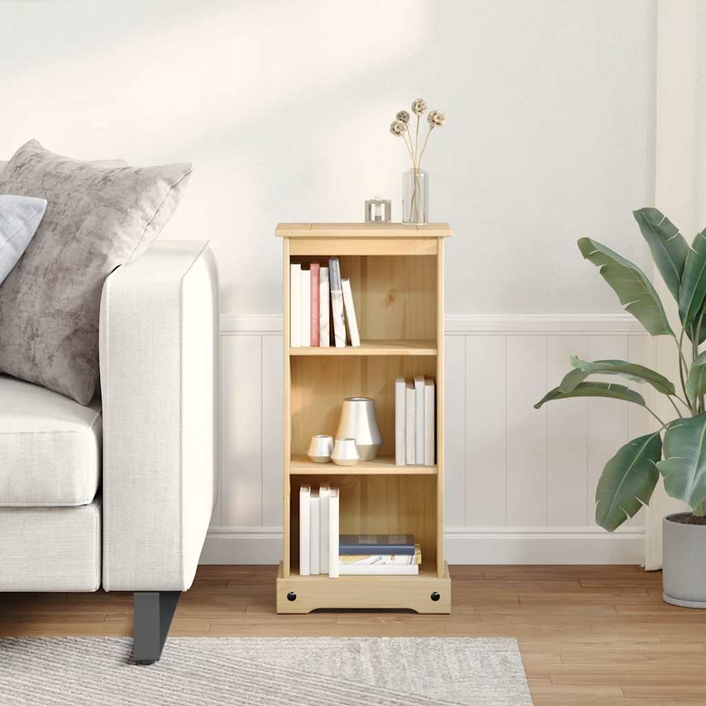 Libreria Corona 46x29x100 cm in Legno Massello di Pino | homemem39
