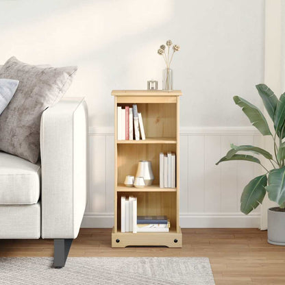 Libreria Corona 46x29x100 cm in Legno Massello di Pino | homemem39