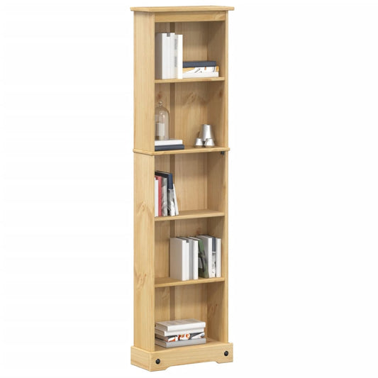Libreria Corona 46x20x170 cm in Legno Massello di Pino | homemem39