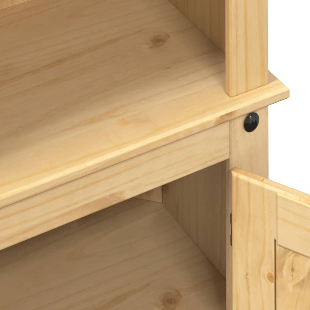 Credenza Corona 74x38x170 cm in Legno Massello di Pino - homemem39