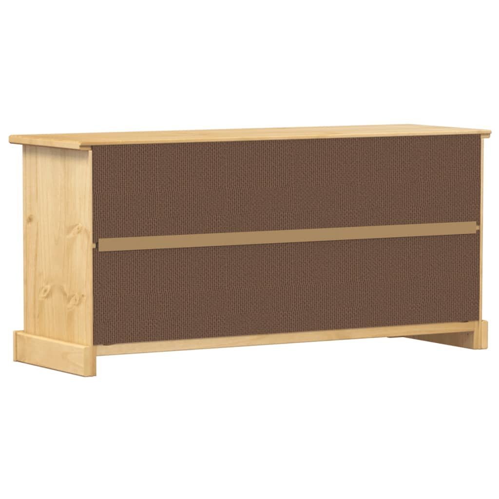 Scarpiera Corona 99x32x47 cm in Legno Massello di Pino