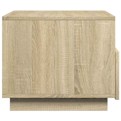 Tavolino da Soggiorno con Luci LED Rovere Sonoma 50x49x40 cm | homemem39