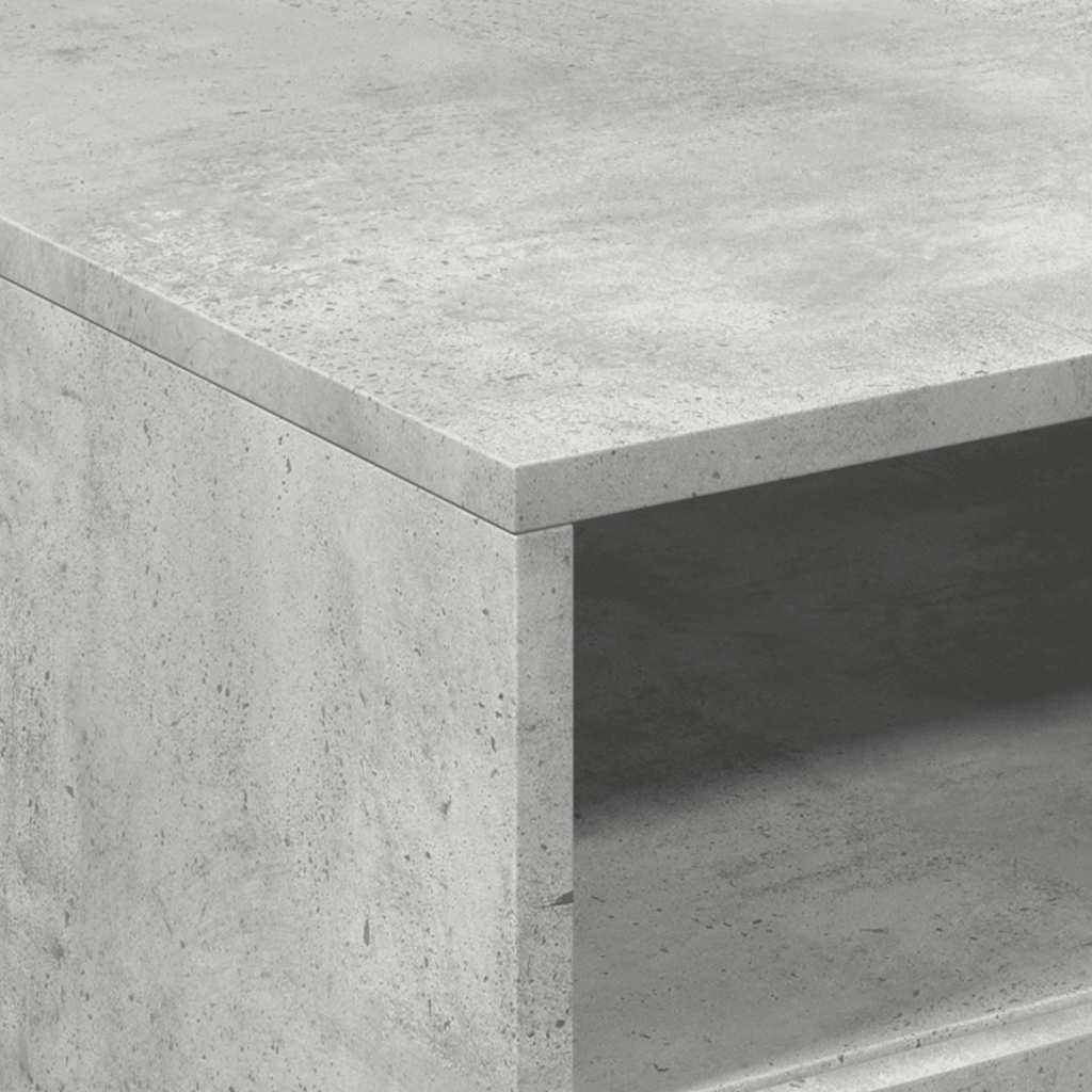 Tavolino da Soggiorno con Luci LED Grigio Cemento 50x49x40 cm | homemem39