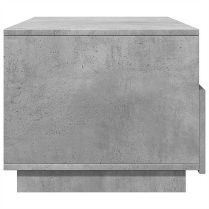 Tavolino da Soggiorno con Luci LED Grigio Cemento 90x49x40 cm | homemem39