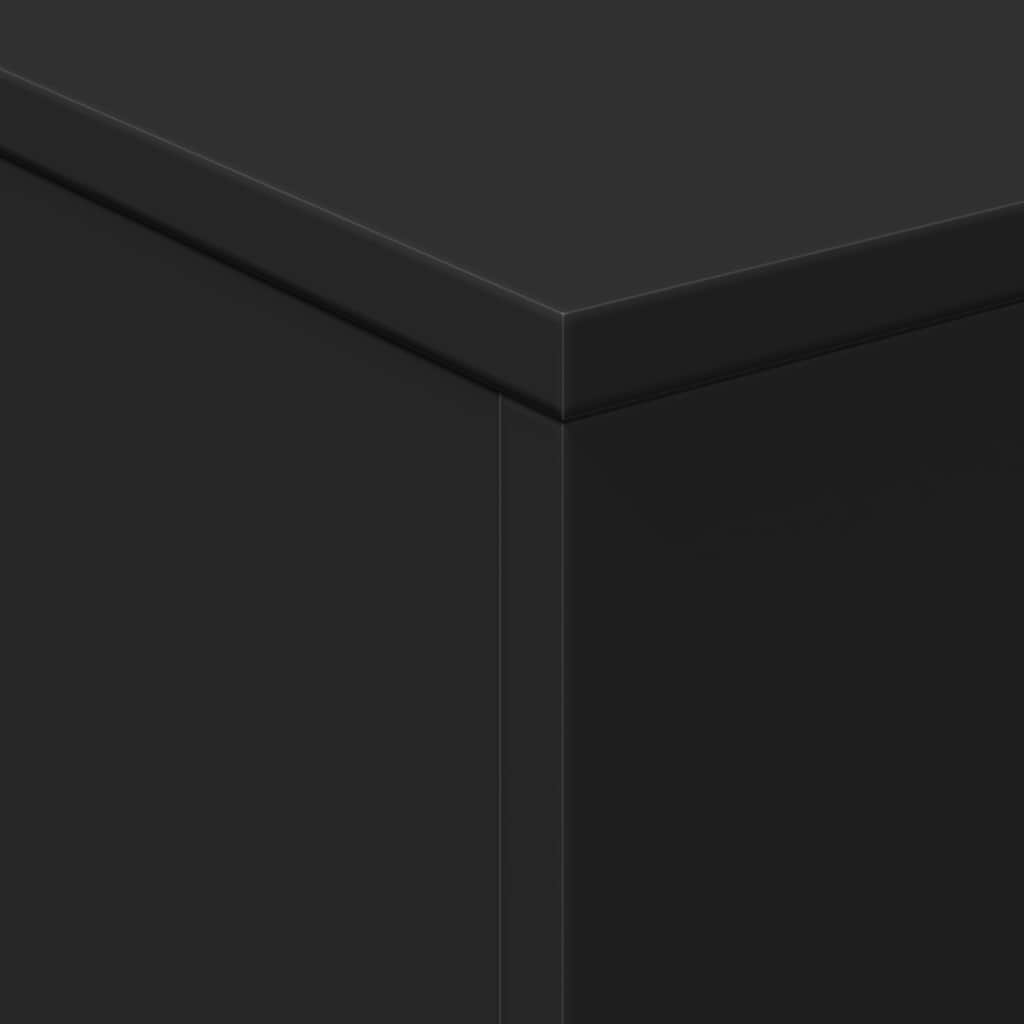 Tavolino da Salotto con Luci LED Nero 50x50x40 cm