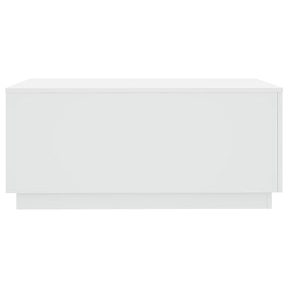 Tavolino da Soggiorno con Luci LED Bianco 90x50x40 cm | homemem39