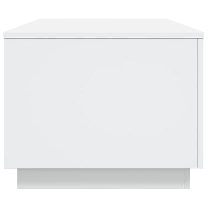 Tavolino da Soggiorno con Luci LED Bianco 90x50x40 cm | homemem39