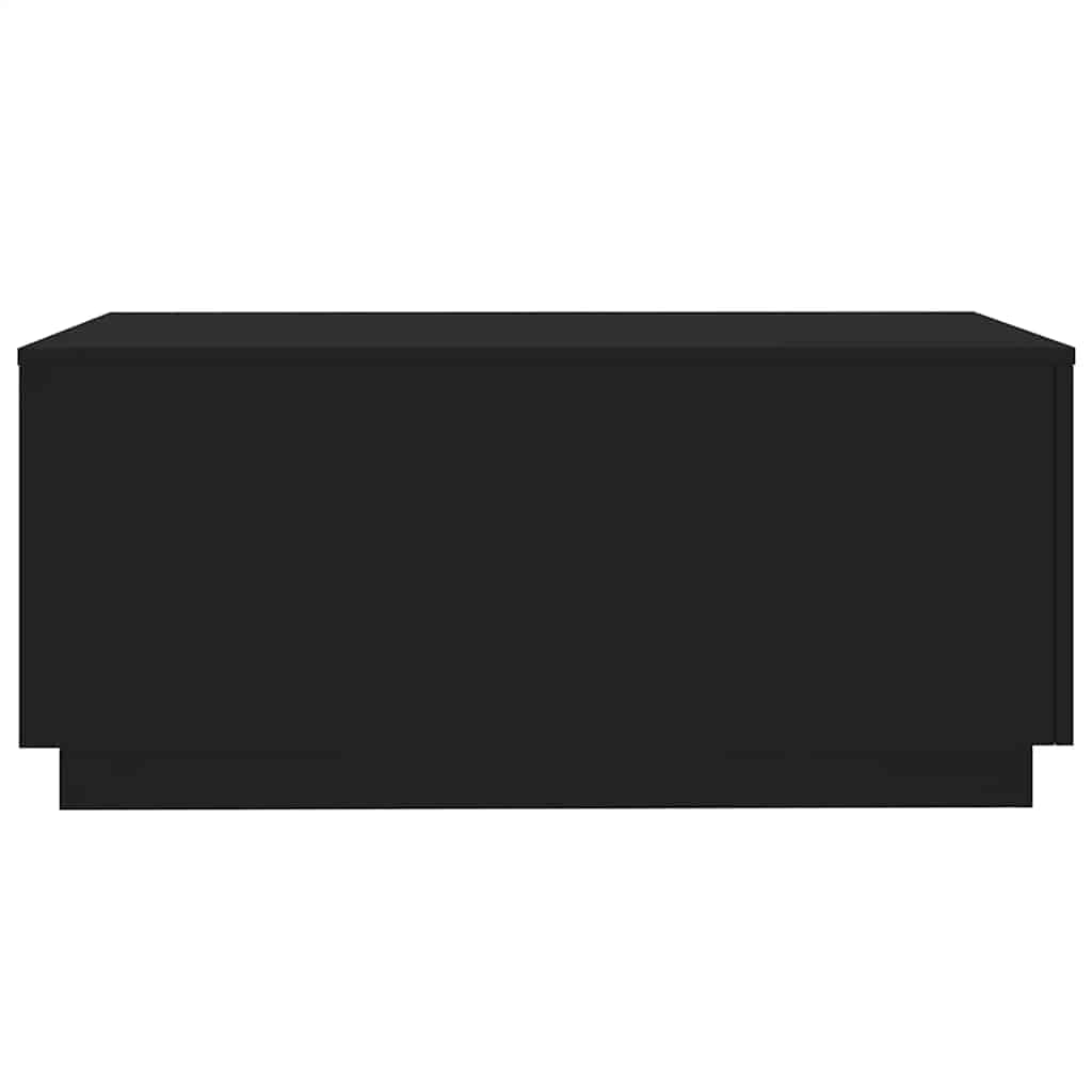 Tavolino da Soggiorno con Luci LED Nero 90x50x40 cm | homemem39