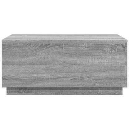 Tavolino da Soggiorno con Luci LED Grigio Sonoma 90x50x40 cm | homemem39