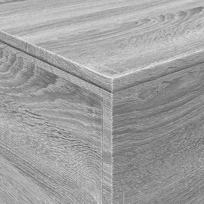 Tavolino da Soggiorno con Luci LED Grigio Sonoma 90x50x40 cm | homemem39