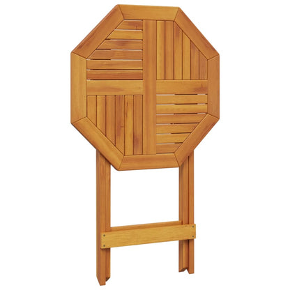 Tavolo da Giardino Pieghevole Ø60x75cm Legno Massello di Acacia - homemem39