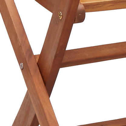 Sedie da Giardino Pieghevoli 4pz in Legno Massello di Acacia