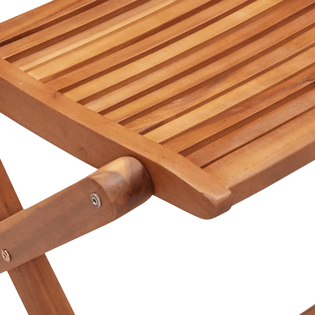 Sedie da Giardino Pieghevoli 4pz in Legno Massello di Acacia