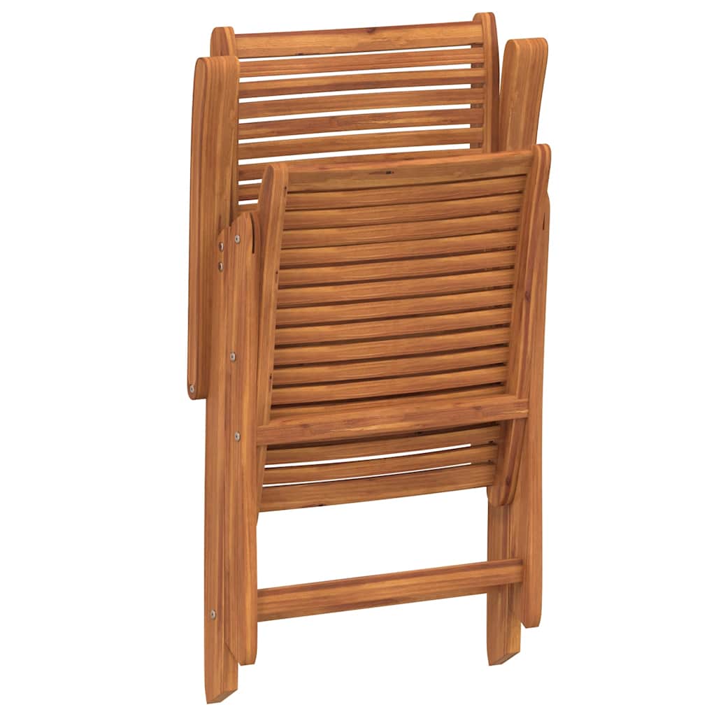 Sedie Giardino Pieghevoli Reclinabili 2pz Legno Massello Acacia | homemem39