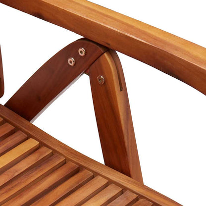 Sedie Giardino Pieghevoli Reclinabili 2pz Legno Massello Acacia | homemem39