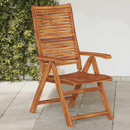 Sedie Giardino Pieghevoli Reclinabili 2pz Legno Massello Acacia | homemem39