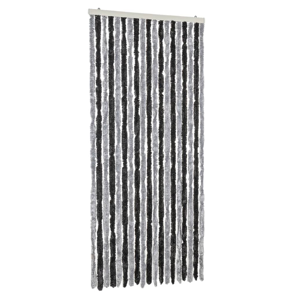 Tenda Antimosche Grigia e Nera 56x185 cm in Ciniglia - homemem39