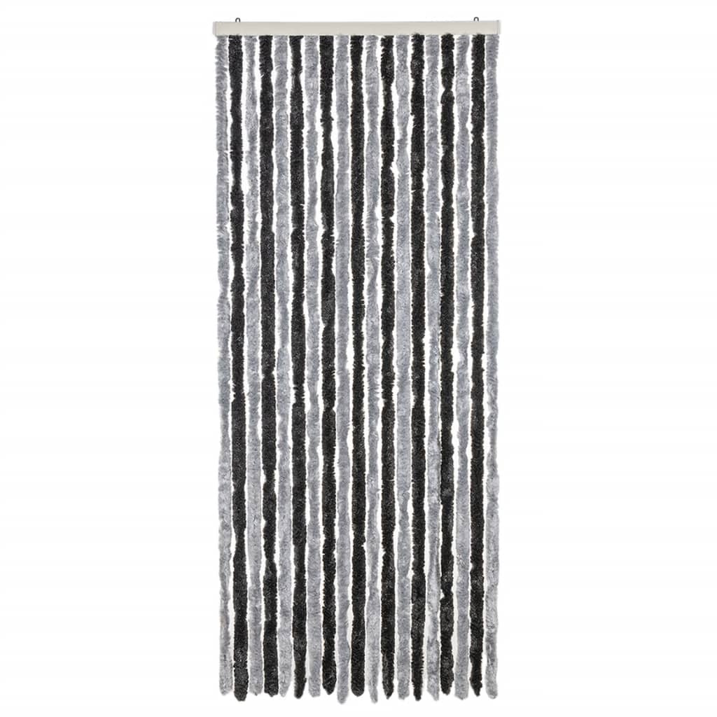 Tenda Antimosche Grigia e Nera 56x185 cm in Ciniglia - homemem39