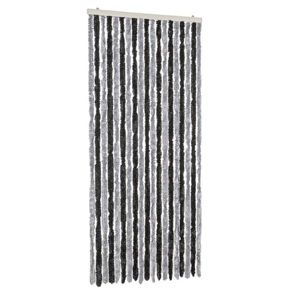Tenda Antimosche Grigia e Nera 56x200 cm in Ciniglia - homemem39