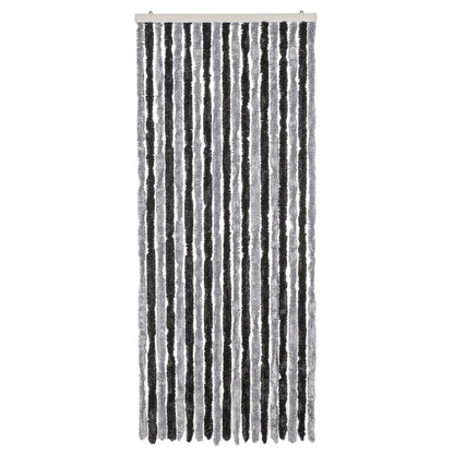 Tenda Antimosche Grigia e Nera 56x200 cm in Ciniglia - homemem39