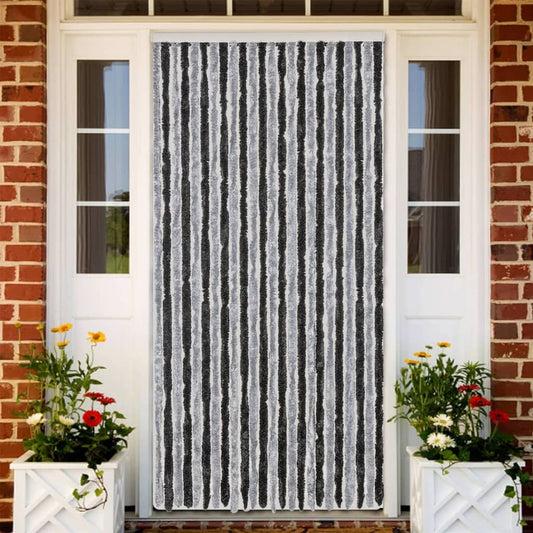 Tenda Antimosche Grigia e Nera 100x200 cm in Ciniglia - homemem39