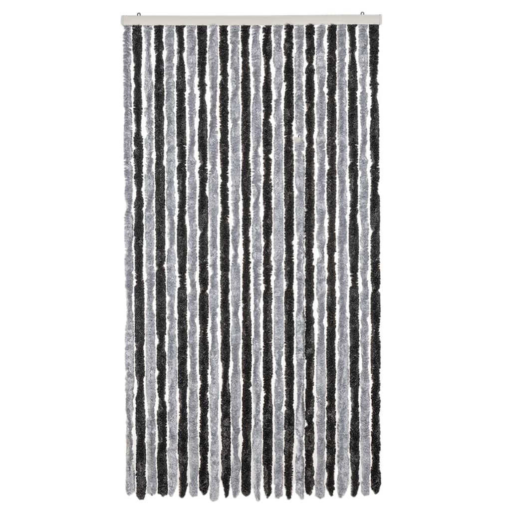 Tenda Antimosche Grigia e Nera 100x230 cm in Ciniglia - homemem39