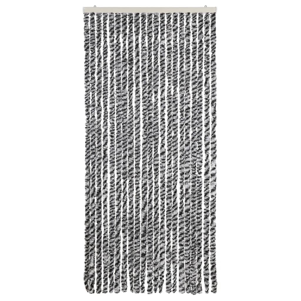 Tenda Antimosche Grigia Nera e Bianca 90x220 cm in Ciniglia - homemem39