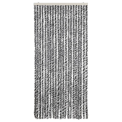 Tenda Antimosche Grigia Nera e Bianca 90x220 cm in Ciniglia - homemem39