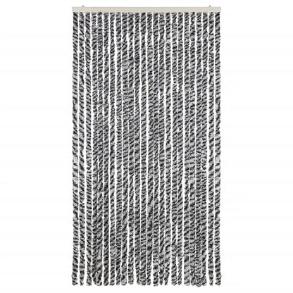 Tenda Antimosche Grigia Nera e Bianca 100x200 cm in Ciniglia - homemem39