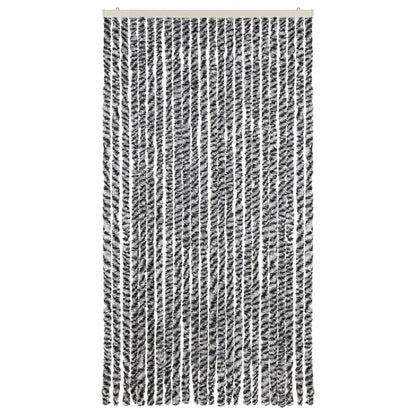 Tenda Antimosche Grigia Nera e Bianca 100x230 cm in Ciniglia - homemem39