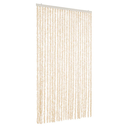 Tenda Antimosche Beige e Bianca 100x220 cm in Ciniglia - homemem39