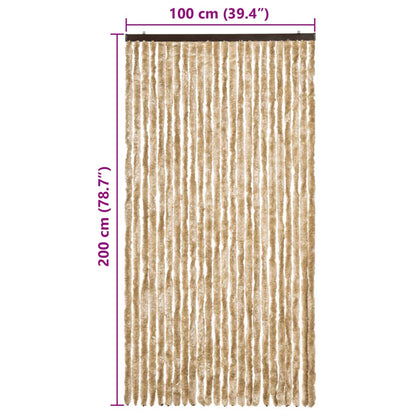 Tenda Antimosche Beige 100x200 cm in Ciniglia - homemem39