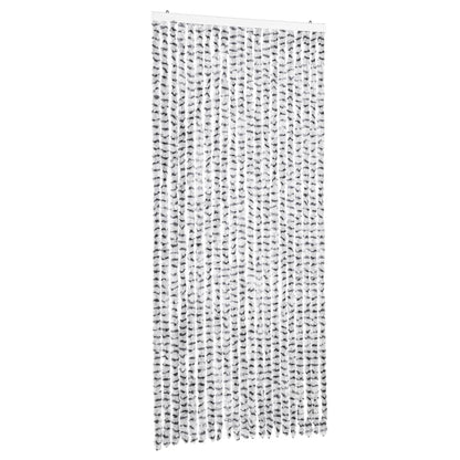 Tenda Antimosche Grigio Chiaro e Grigio Scuro 90x200cm Ciniglia - homemem39