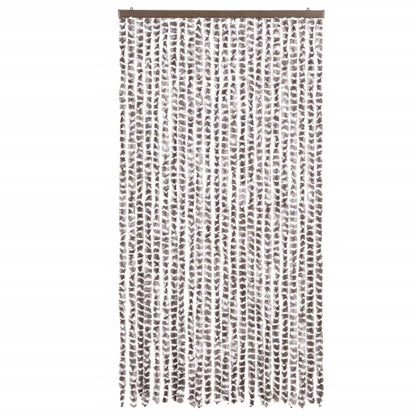 Tenda Antimosche Tortora e Bianca 100x200 cm in Ciniglia - homemem39