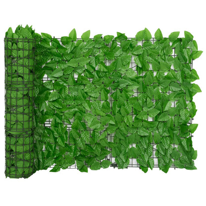 Paravento da Balcone con Foglie Verdi 200x75 cm | homemem39