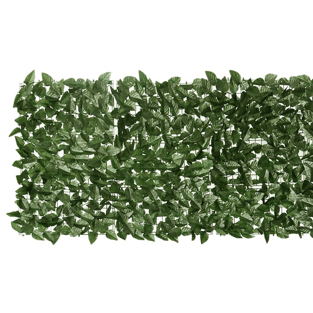 Schermo Privacy da Balcone con Foglie Verde Scuro 600x75 cm | homemem39