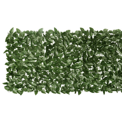 Schermo Privacy da Balcone con Foglie Verde Scuro 600x75 cm | homemem39