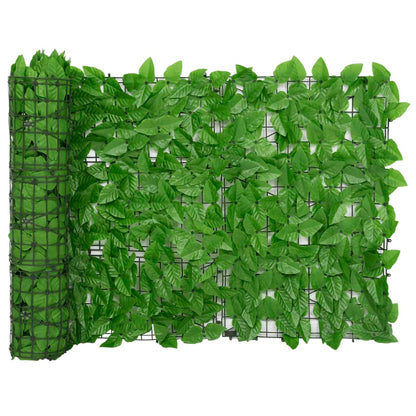 Schermo Privacy da Balcone con Foglie Verde 600x75 cm - homemem39
