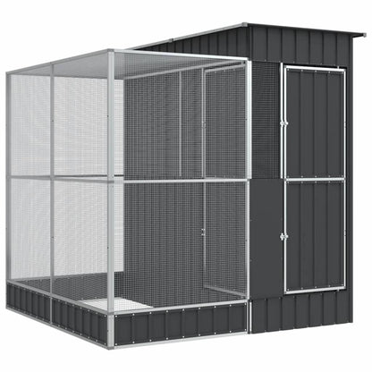 Voliera con Estensione Argento 209x203x216 cm Acciaio | homemem39