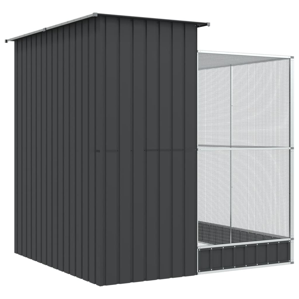 Voliera con Estensione Argento 209x203x216 cm Acciaio | homemem39