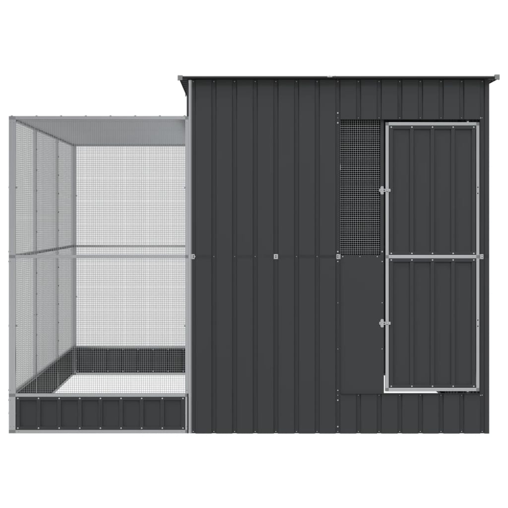Voliera con Estensione Argento 290x303x216 cm Acciaio | homemem39