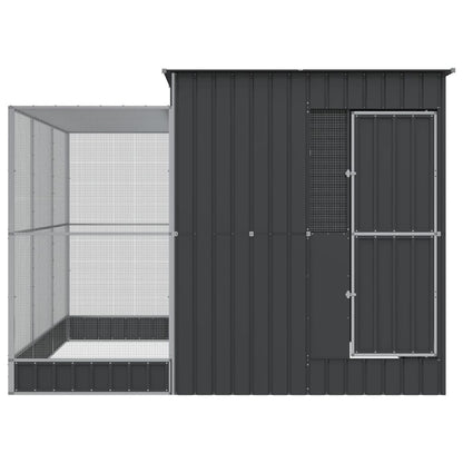 Voliera con Estensione Argento 290x303x216 cm Acciaio | homemem39