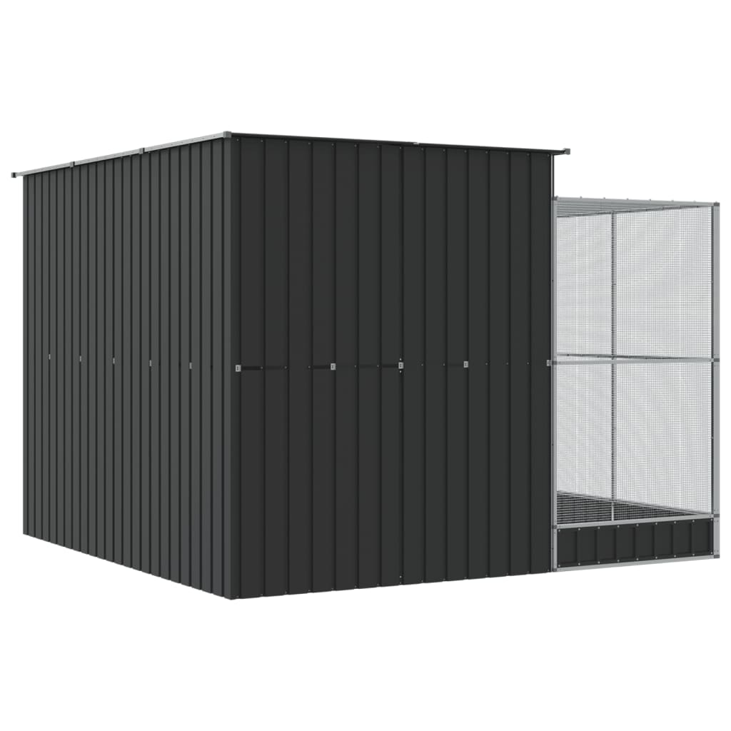Voliera con Estensione Argento 290x303x216 cm Acciaio | homemem39
