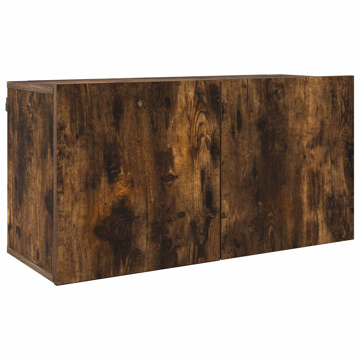 Mobili TV a Muro 5pz Rovere Fumo in Legno Multistrato