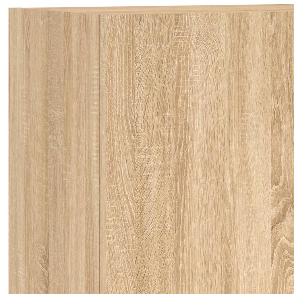 Mobili TV a Muro 5pz Rovere Sonoma in Legno Multistrato