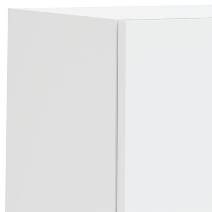 Mobili TV a Muro 4pz con Luci LED Bianchi