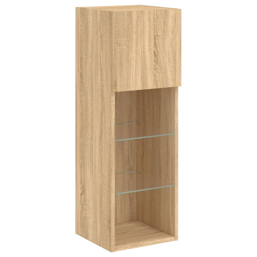 Mobili TV a Muro 4pz con Luci LED