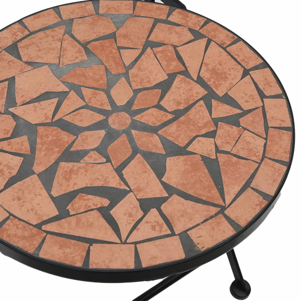 Sedie da Bistrò Pieghevoli 2 pz Terracotta in Ceramica - homemem39