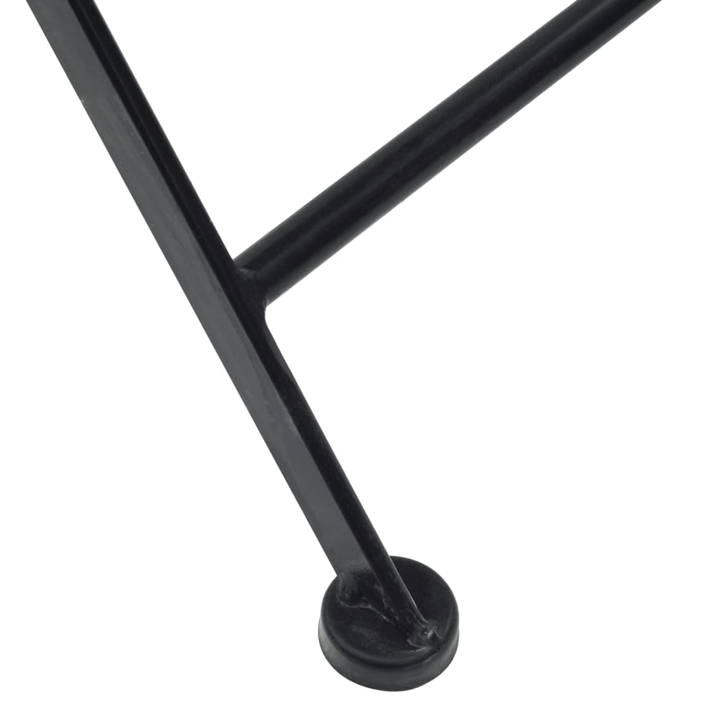 Sedie da Bistrò Pieghevoli 2 pz Nero e Bianco in Ceramica - homemem39